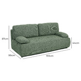 Mikasa Furniture Azur 3 Seater Double Sofa Bed