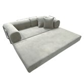 Mikasa Furniture Kiran 3 Seater Double Corduroy Compressed Sofa Bed