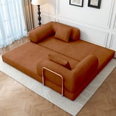 Mikasa Furniture Kiran 3 Seater Double Corduroy Compressed Sofa Bed