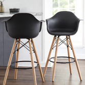 Mikasa Furniture 68.5cm Allison Beech Wood Bar Stools