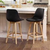Mikasa Furniture 67.5cm Daphne Beech Wood Bar Stools