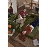 Mikasa Furniture Kiran 3 Seater Double Corduroy Sofa Bed