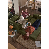 Mikasa Furniture Kiran 3 Seater Double Corduroy Sofa Bed