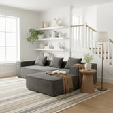 Mikasa Furniture Elio 5 Seater Corduroy Sofa with Right Chaise