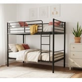 Mikasa Furniture Black Urban Metal Bunk Bed