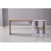Mikasa Furniture Walnut &amp; White Torri Study Desk