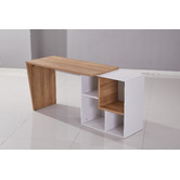 Mikasa Furniture Walnut &amp; White Torri Study Desk