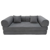 Mikasa Furniture Kiran 3 Seater Double Corduroy Sofa Bed