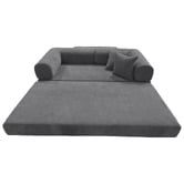 Mikasa Furniture Kiran 3 Seater Double Corduroy Compressed Sofa Bed