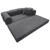 Mikasa Furniture Kiran 3 Seater Double Corduroy Compressed Sofa Bed