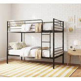 Mikasa Furniture Black Urban Metal Bunk Bed