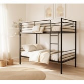 Mikasa Furniture Black Urban Metal Bunk Bed