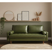 Mikasa Furniture Blackburn 2.5 Seater Faux Leather Sofa