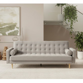 Mikasa Furniture Grey Amelia 3 Seater Sofa Bed