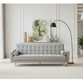 Mikasa Furniture Grey Amelia 3 Seater Sofa Bed