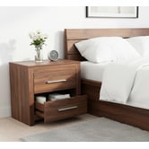 Mikasa Furniture Walnut Maddington Bedside Table