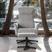 Mikasa Furniture 2 Piece Aziz Recliner Armchair &amp; Footstool Set