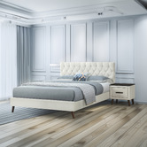 Mikasa Furniture Orly Upholstered Platform Bed