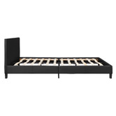Mikasa Furniture Black Makoto Faux Leather Bed Frame