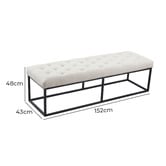 Mikasa Furniture Jia Upholstered Ottoman Bench