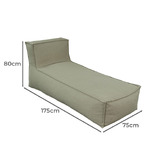 Mikasa Furniture Kelsey Upholstered Sun Lounge