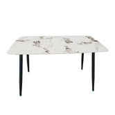 Mikasa Furniture Injoe Marble-Look Dining Table