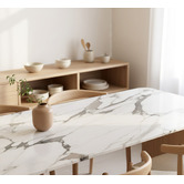 Mikasa Furniture Injoe Marble-Look Dining Table