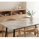 Mikasa Furniture Ildar Marble-Look Dining Table