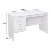 Mikasa Furniture Iluka 3 Drawer Study Desk