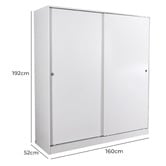 Mikasa Furniture Iluka Sliding 2 Door Modular Wardrobe