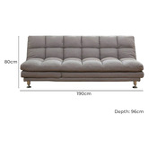 Mikasa Furniture Felicia 3 Seater Upholstered Sofa Bed