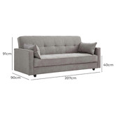 Mikasa Furniture Junny Sofa Bed with Storage