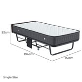 Mikasa Furniture Mykel Single Folding Bed with Mattress