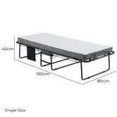 Mikasa Furniture Torin Single Folding Bed with Mattress