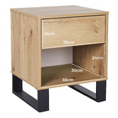 Mikasa Furniture Chantria Bedside Table