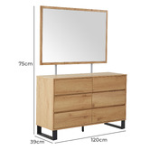 Mikasa Furniture Chantria Dresser with Mirror