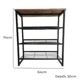 Mikasa Furniture Hammond Shoe Rack