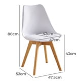 Mikasa Furniture Oliver Replica Padded Faux Leather Dining Chairs
