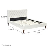 Mikasa Furniture Orly Upholstered Platform Bed