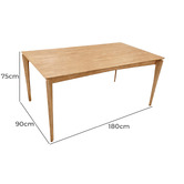 Mikasa Furniture Mia Rubberwood Dining Table