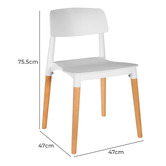 Mikasa Furniture Amalia Beech Wood Dining Chairs