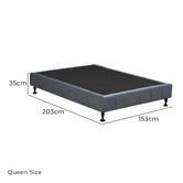 Mikasa Furniture Selwyn Velvet Bed Base