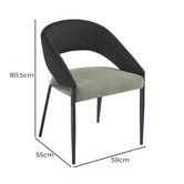 Mikasa Furniture Kiesha Upholstered Dining Chairs