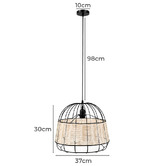Mikasa Furniture Aven Rattan Pendant Light