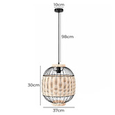 Mikasa Furniture Nova Rattan Pendant Light