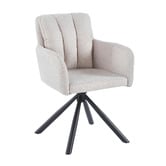 Mikasa Furniture Karina Upholstered Swivel Dining Chairs