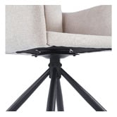Mikasa Furniture Karina Upholstered Swivel Dining Chairs