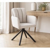 Mikasa Furniture Karina Upholstered Swivel Dining Chairs
