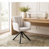 Mikasa Furniture Karina Upholstered Swivel Dining Chairs