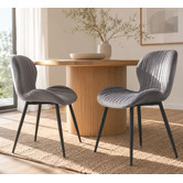 Mikasa Furniture Kendra Velvet Dining Chairs